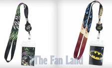 New DC Comics Batman or Joker Retractable I.D. Key Chain Lanyard