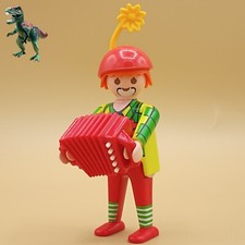 Playmobil-Figur-Clown-Akkordeon-Zirkus-Blume-Musiker-Orchester-Geburtstagsfeier