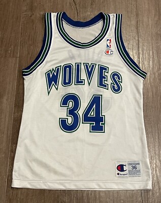 トップス XXL CHAMPION MINNESOTA TIMBERWOLVES Champion Jersey Minnesota Timberwolves Size XS NBA Kevin