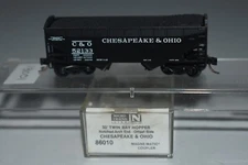 N Scale MTL 86010 Chesapeake & Ohio 33' Twin Bay Hopper 52133 C51204