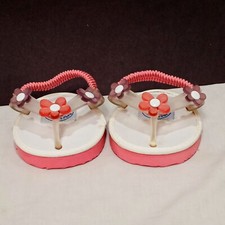 Build A Bear Workshop Flip Flops Flower Sandals Pink Purple White
