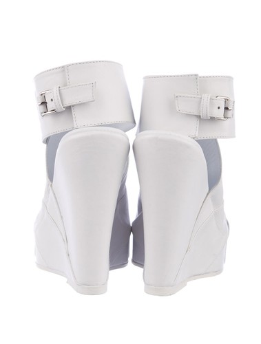 GORGEOUS $1,395 NEW SOLD OUT CRISSCROSS LEATHER ANN DEMEULEMEESTER WEDGES - Picture 3 of 4