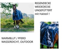 150 cm Regendecke Weide Decke mit Halsteil un...