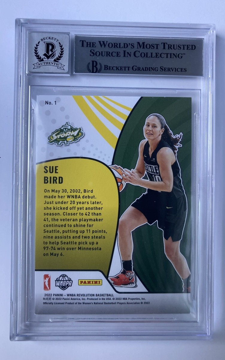 WNBA Sue Bird サインカード Sue Bird 2022 Panini Revolution WNBA Vortex #1 BAS Autograph Grade