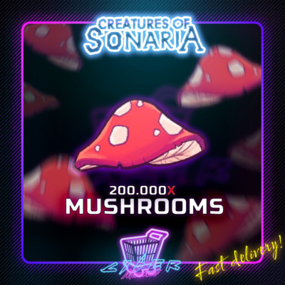 200k Mushrooms | Roblox | Creatures Of Sonaria | COS | Fast Delivery