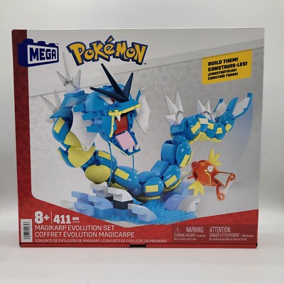 Mega Pokemon Building Set HNT95 Magikarp Evolution Set 411 PCs Brand New Sealed