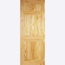 CLEAR PINE COLONIAL 6 PANEL INTERNAL DOOR