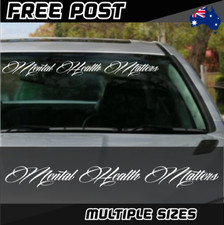 Mental Health Matters Sticker Decal Car It Aint Weak To Speak Lifeline Awareness