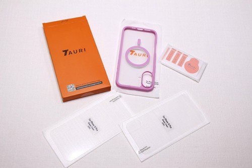 Funda TAURI 3 en 1 iPhone 16 Plus Borde Rosa Transparente MagSafe con Protectores de Pantalla - Imagen 3 de 9