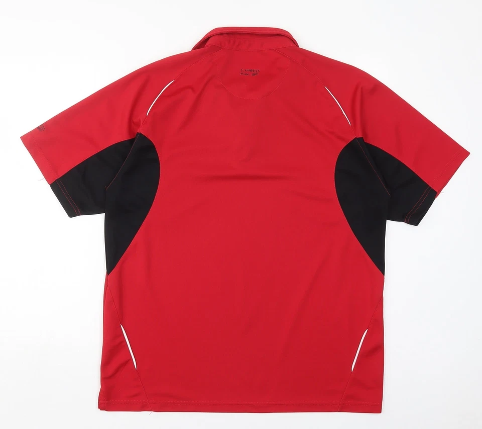 Cypress Point Mens Red Polyester Blend Polo Size XL Collared Pullover - Image 2 of 4