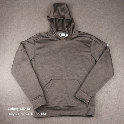 Adidas Climawarm Gray Long Sleeve Pullover Hoodie Womens