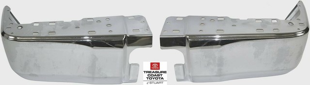 NEW OEM TOYOTA TUNDRA 14-20 REAR CHROME BUMPER END CAPS QTY 2 WITHOUT