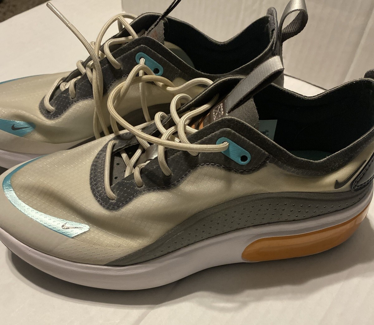 nike air max dia white pink orange and blue trainers