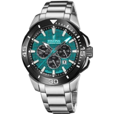 FESTINA Chrono Bike Green Steel Strap Men's Watch F20641/3 