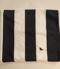Dock  Bay Quick Dry Towel Gray  White Striped 63" X 35" Travel Compact VGUC