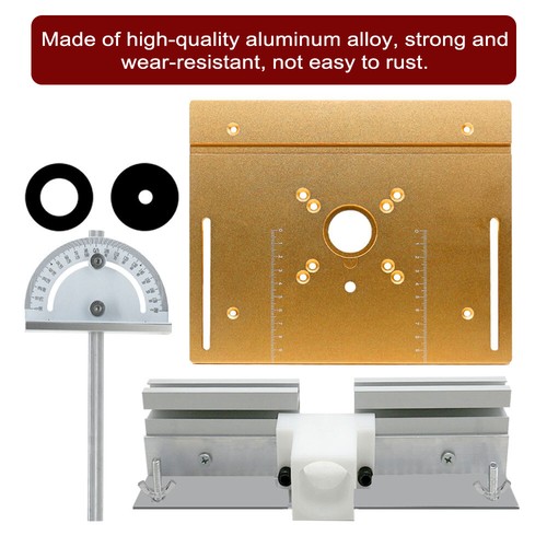 Set of 3 Router Table Insert Plate Alloy Wood Milling Flip Board O4T8 - Picture 3 of 12