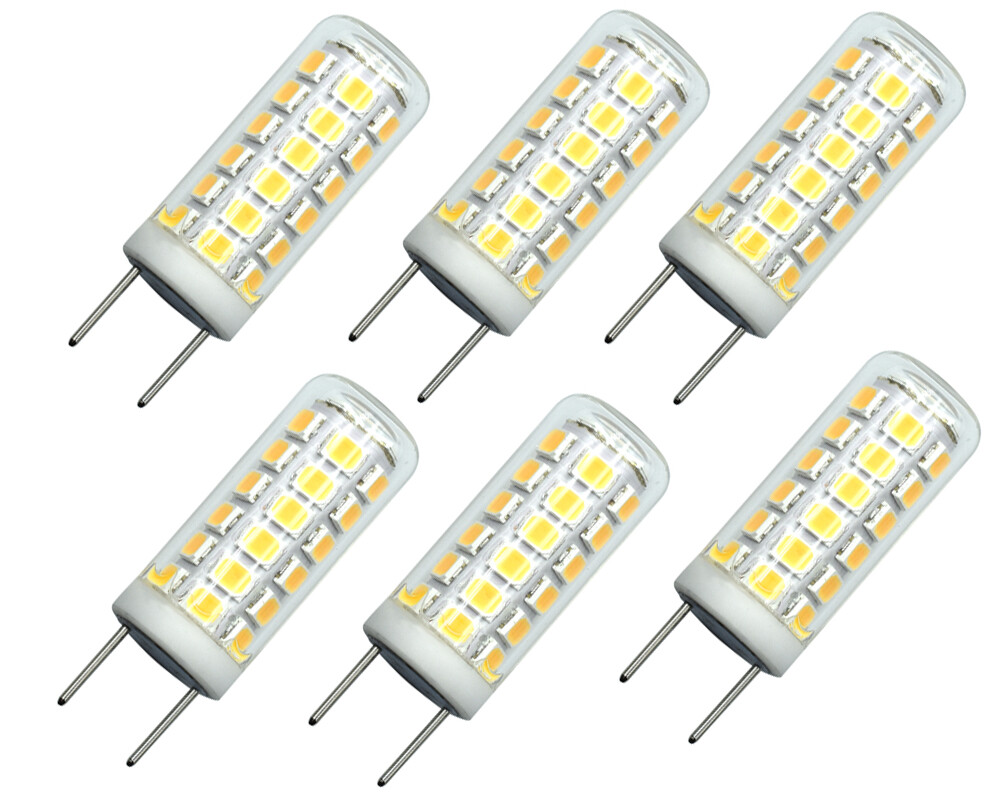 6pcs G8 G8.5 Led Bulb T4 3W 39-2835 Lamp 110V 120V Ceramics
