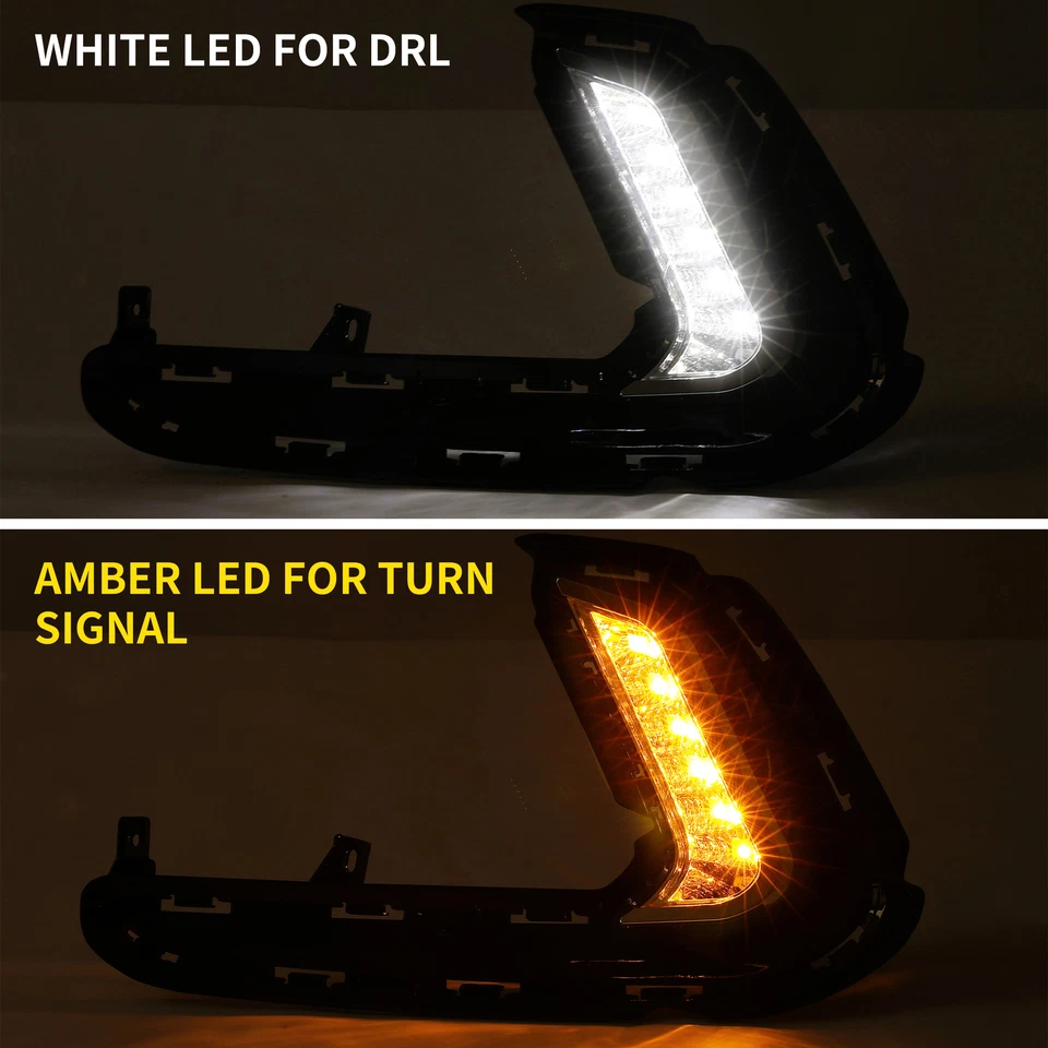 Luces antiniebla LED para parachoques delantero DRL Hyundai Elantra 2016 2017 2018 Foto 3 de 4
