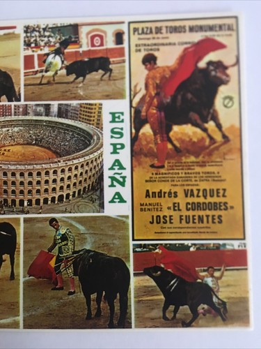 Toros Espana Vintage Postcard - Picture 3 of 4