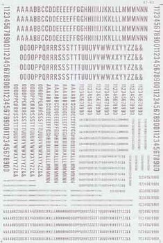 Microscale HO Scale Decals: Alphabets - Condensed Gothic - Silver - Picture 1 of 1