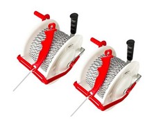 2 Pack 3:1 Geared Electric Fencing Standard Reel with 1969ft Premium Polywire...