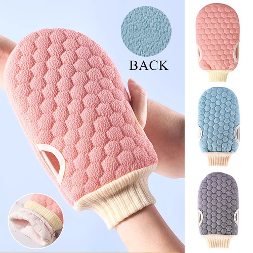 Exfoliating Gloves Body Scrub Mittens Bath Shower Skin Scrubber Spa