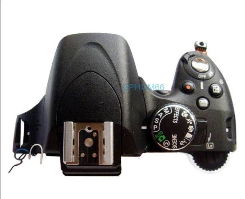 FOR. NIKON Nuova parte di riparazione copricapo superiore per fotocamera reflex Nikon D5100 con quadrante a pulsante