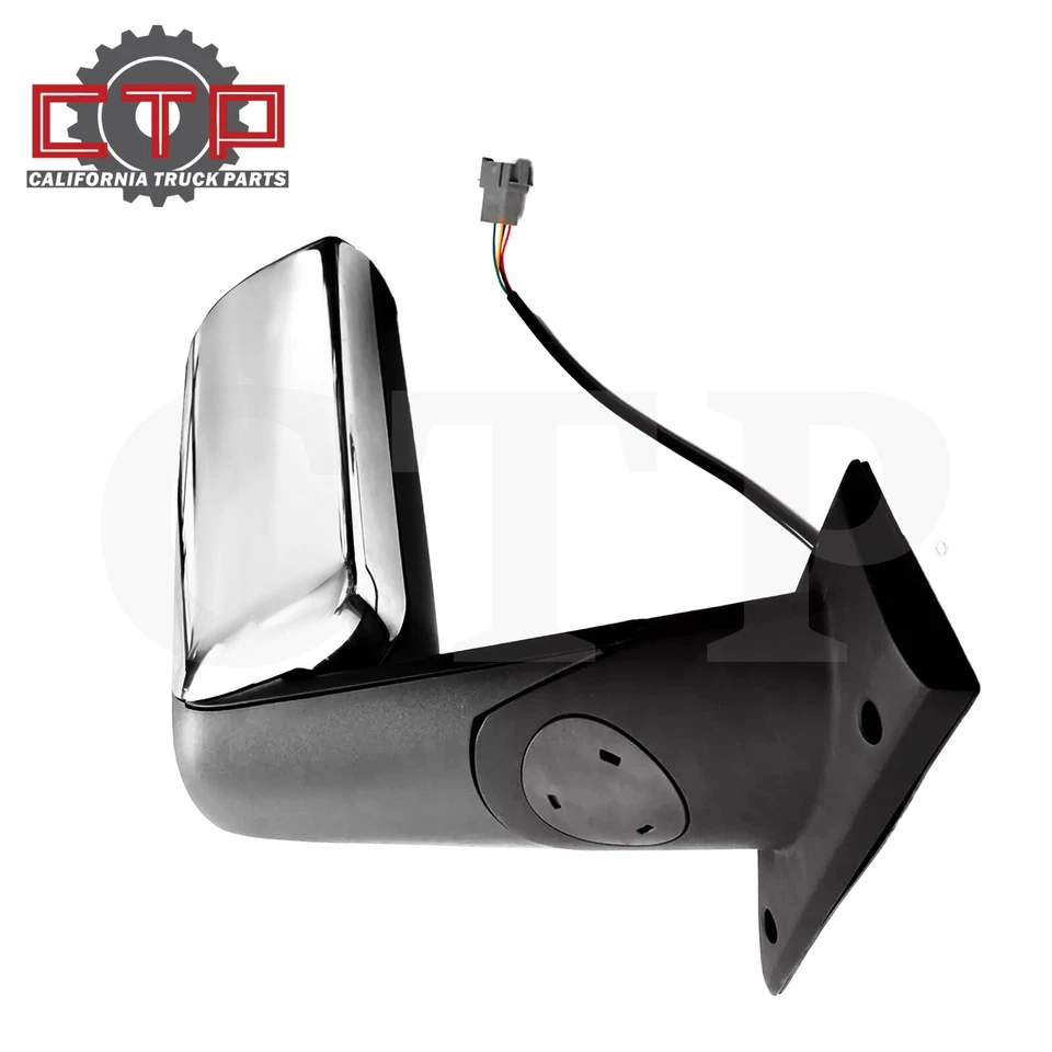 For Freightliner Cascadia 2018 Chrome Door Mirror Powered &Heated Passenger (RH) Foto 2 de 4