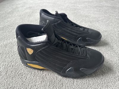 Nike Air Jordan Retro 14 XIV Defining Moments DMP Black Gold Size