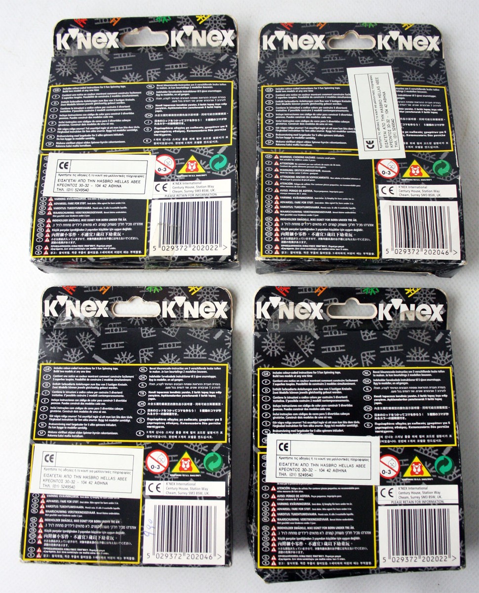 4X RARE VINTAGE 1996 KNEX SPINNERS 20202 20204 NEW ! | eBay