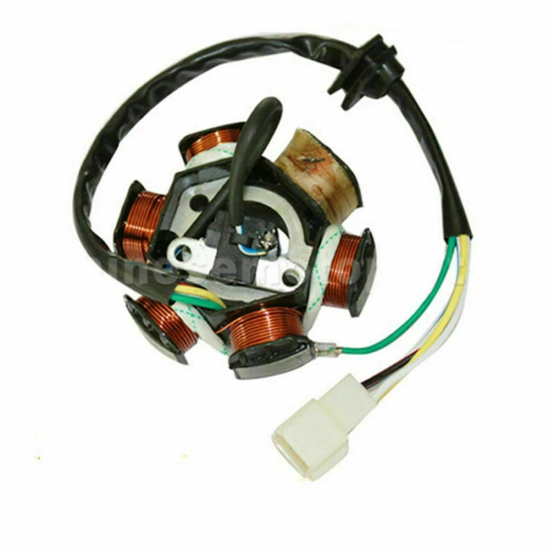 Durable Metal 6-Coil Half-Wave Magneto Stator for 50cc-125cc Motorcycle ATV Bike — 第 4/4 张图片