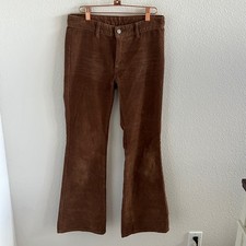 Brandy Melville John Galt J. Galt Brown Corduroy Ribbed Flare Pants Small/29