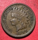 1897 US Indian Head Cent! XF! SHARP! Old US Coin!