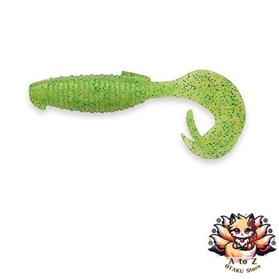 NEW Keitech Flapper Grub 4-inch #424 Lime Chartreuse