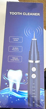 Ultrasonic Electric Tooth Cleaner 5-Speed Waterproof Rechargeable LED, Black