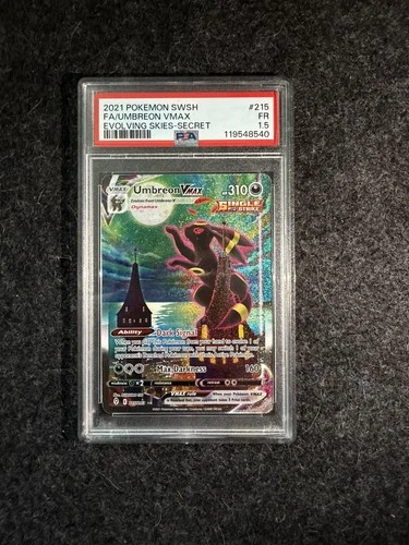 Pokemon 2021 Umbreon VMAX 215/203 Alt Art Evolving Skies PSA 1.5 Fair POP 1