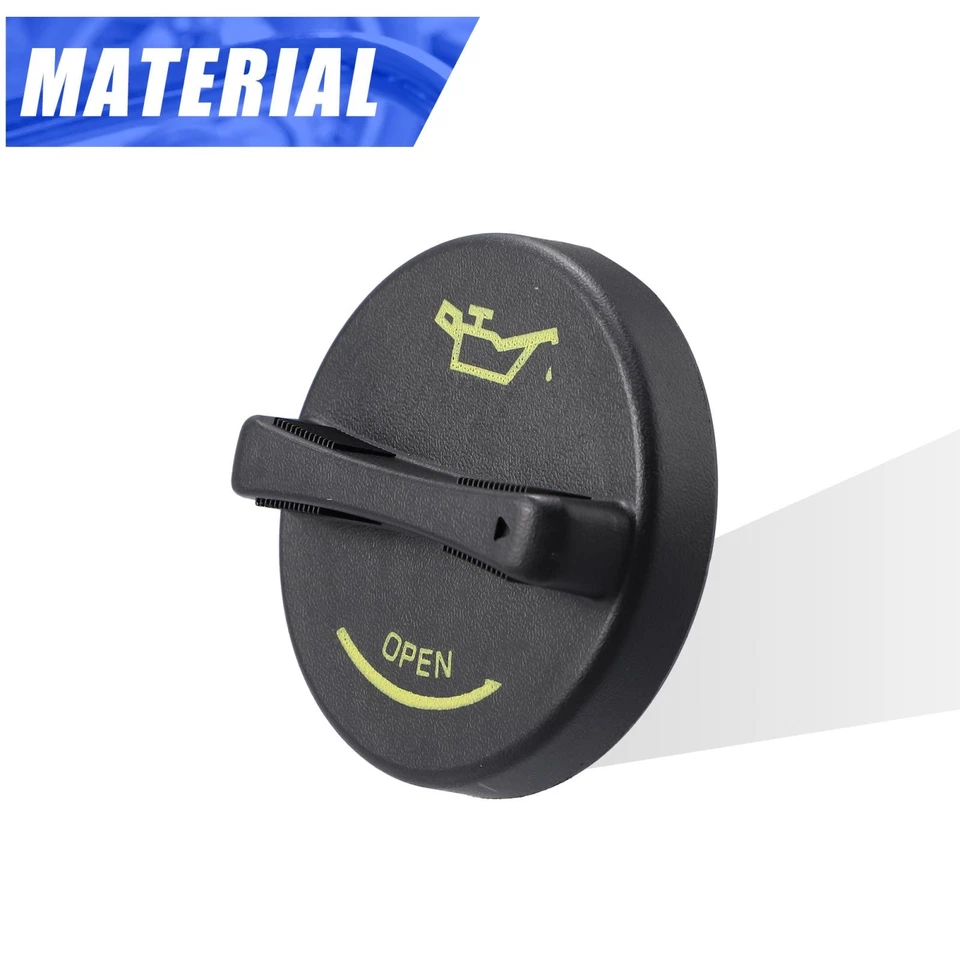 Fuel Tank Cap Gas Oil Filler Plug Cover No.26510-26620 for Hyundai Tiburon Black - Image 3 of 4