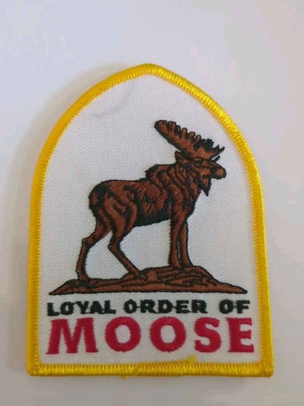 Loyal Order of Moose Patch Sew On Embroidered Fraternal Lodge & Bonus Decal 