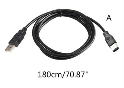 Firewire IEEE 1394 6Pin Stecker auf USB 2.0 Stecker Adapter Konverter Kabel für DV 1,8M