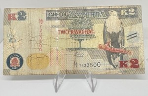 2015 Issue Zambia 10 2 Kwacha Banknote Circulated Pick# 56