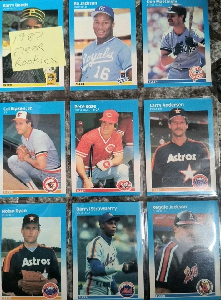 Lote Fleer Rookies 1987 como se ve Foto 3 de 4
