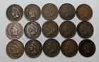 Indian Pennies Lot of 15 Mixed Date VG and VF