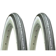 PAIR of Kenda K34 Road Tires 27x1-1/4" Wire Bead Black/White 27" Classic 630 ISO