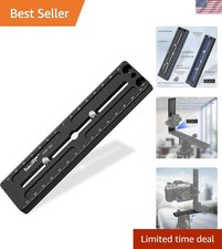 Adjustable 160mm Quick Release Plate for Arca-Type Cameras - Lightweight Alloy