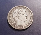 VF 1897-P Barber Half Dollar