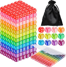 120 Pcs Colored Dice Bulk Set 14 MM Polyhedral Dice 6 Sided Standard Dices with
