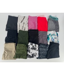 Lot of 15 Women's Athletic Leggings Athleisure Yoga Workout Pants Size Small
