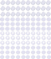 120 Pieces 4 Sizes Earring Back Pads Clear Silicone Comfort Earring Cushions for