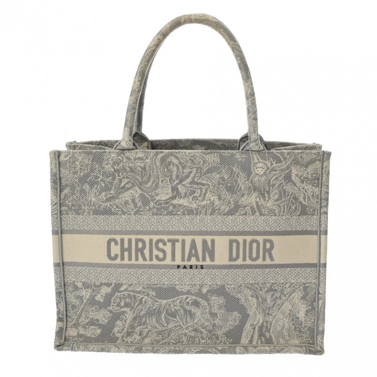 Dior BOOK TOTE M1296ZRXV_M981 Tote Bag Canvas, Toile White #WB3497