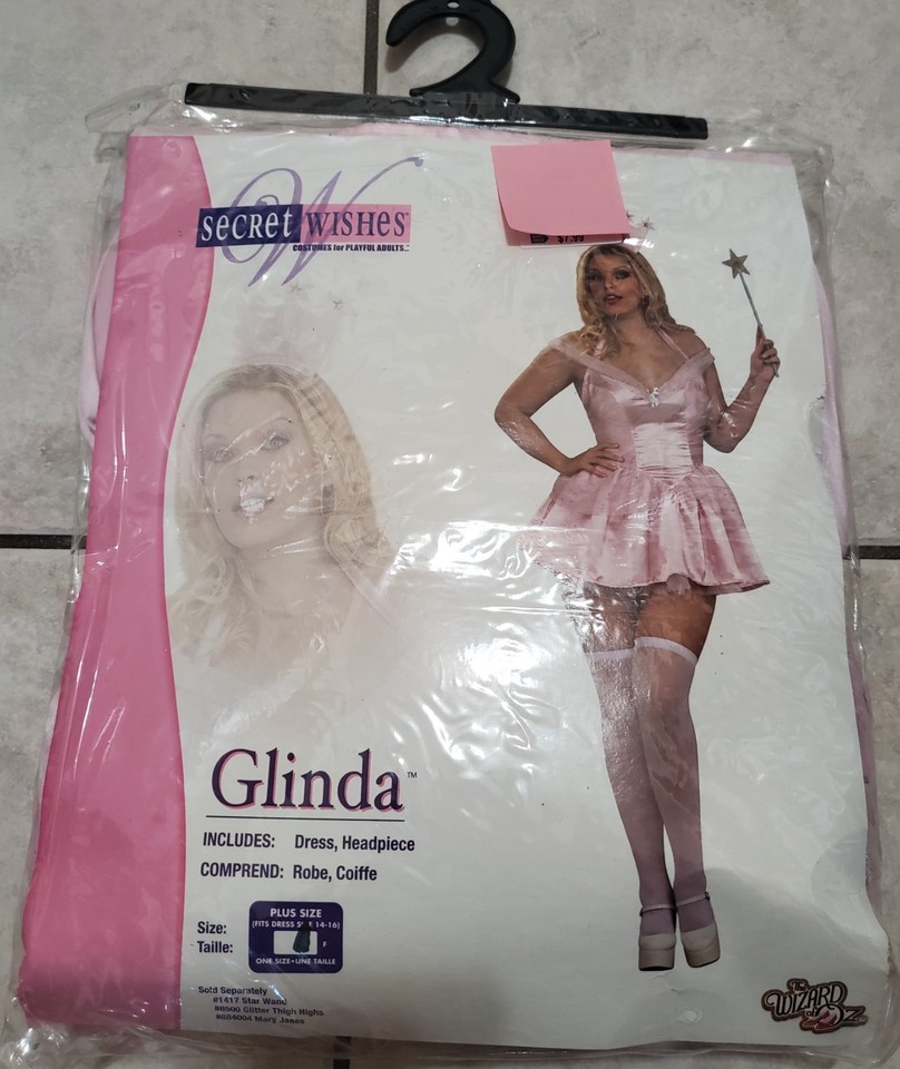 WIZARD OF OZ GLINDA The Good Witch Plus Size Adult Halloween Costume